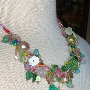 Multi-Charm & Beads Lightweight Handmade Necklace